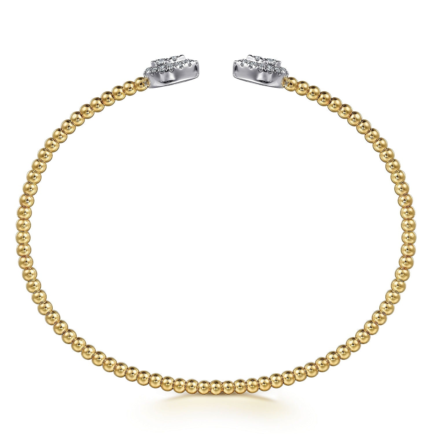 Gabriel & Co. Yellow and White Gold Diamond Bujukan Bracelet - Diamond Bracelets