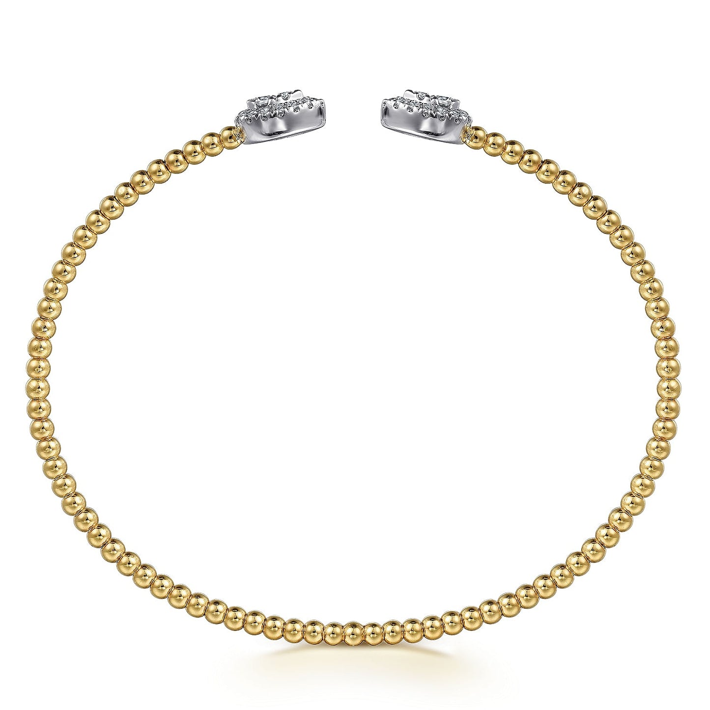 Gabriel & Co. Yellow and White Gold Diamond Bujukan Bracelet