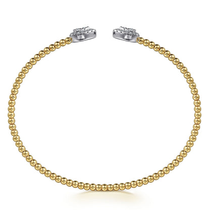 Gabriel & Co. Yellow and White Gold Diamond Bujukan Bracelet