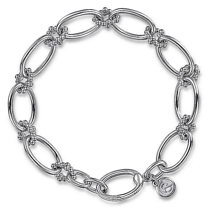 Gabriel & Co Sterling Silver Bujukan Link Bracelet - Silver Bracelets