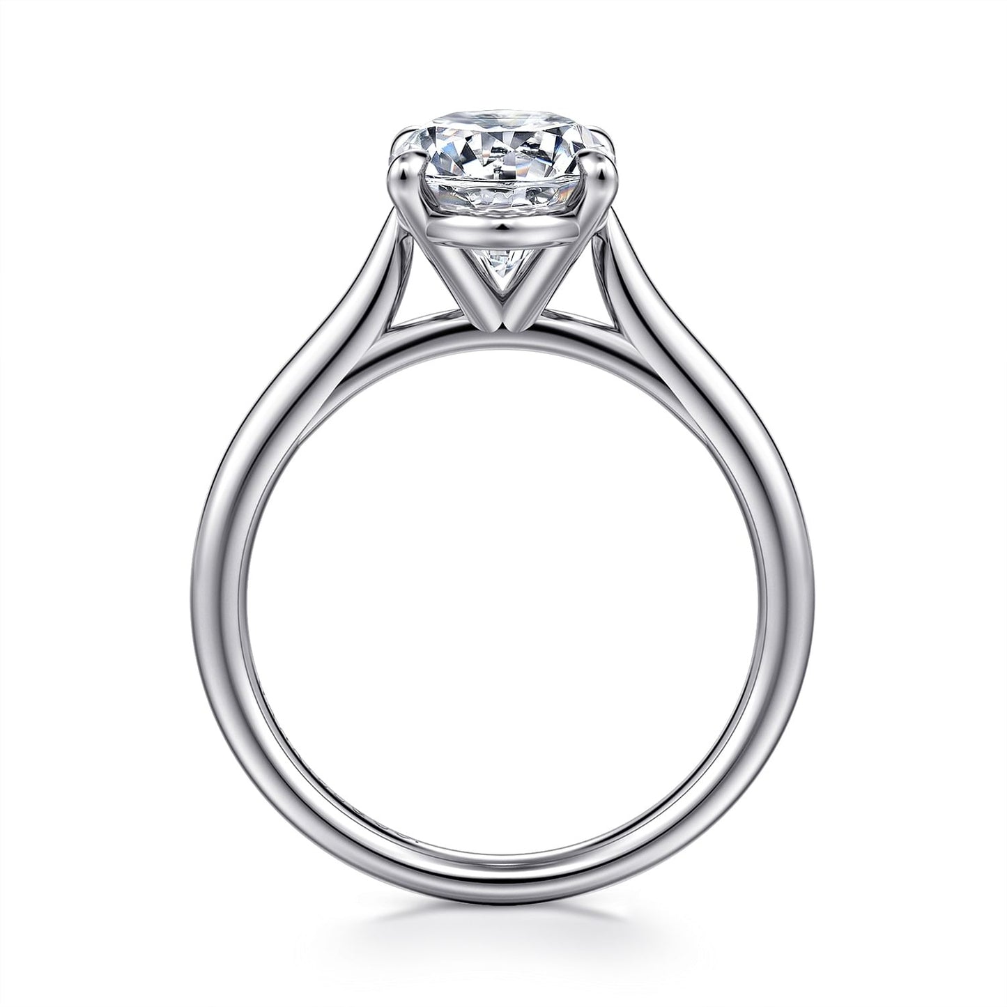 Gabriel & Co. Oval Semi-Mount Engagement Ring - Gold Remounts