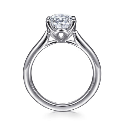 Gabriel & Co. Oval Semi-Mount Engagement Ring - Diamond Semi-Mount Rings