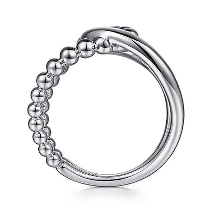 Gabriel & Co Sterling Silver Bujukan Interlocking Ring - Ladies Silver Rings