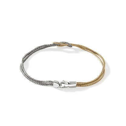 John Hardy Sterling Silver & Yellow Gold Love Knot Bracelet