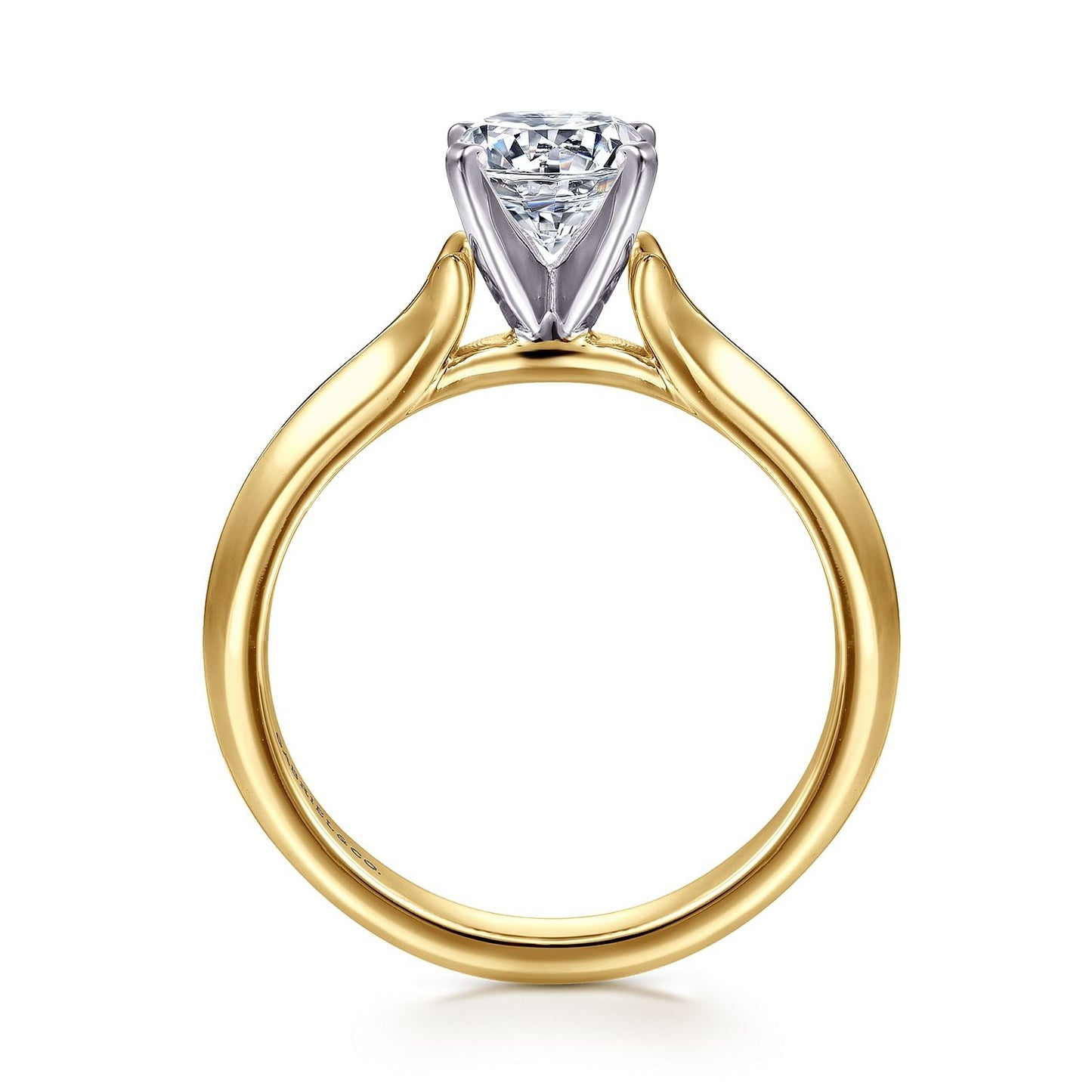 Gabriel & Co. Round Semi-Mount Engagement Ring - Diamond Semi-Mount Rings