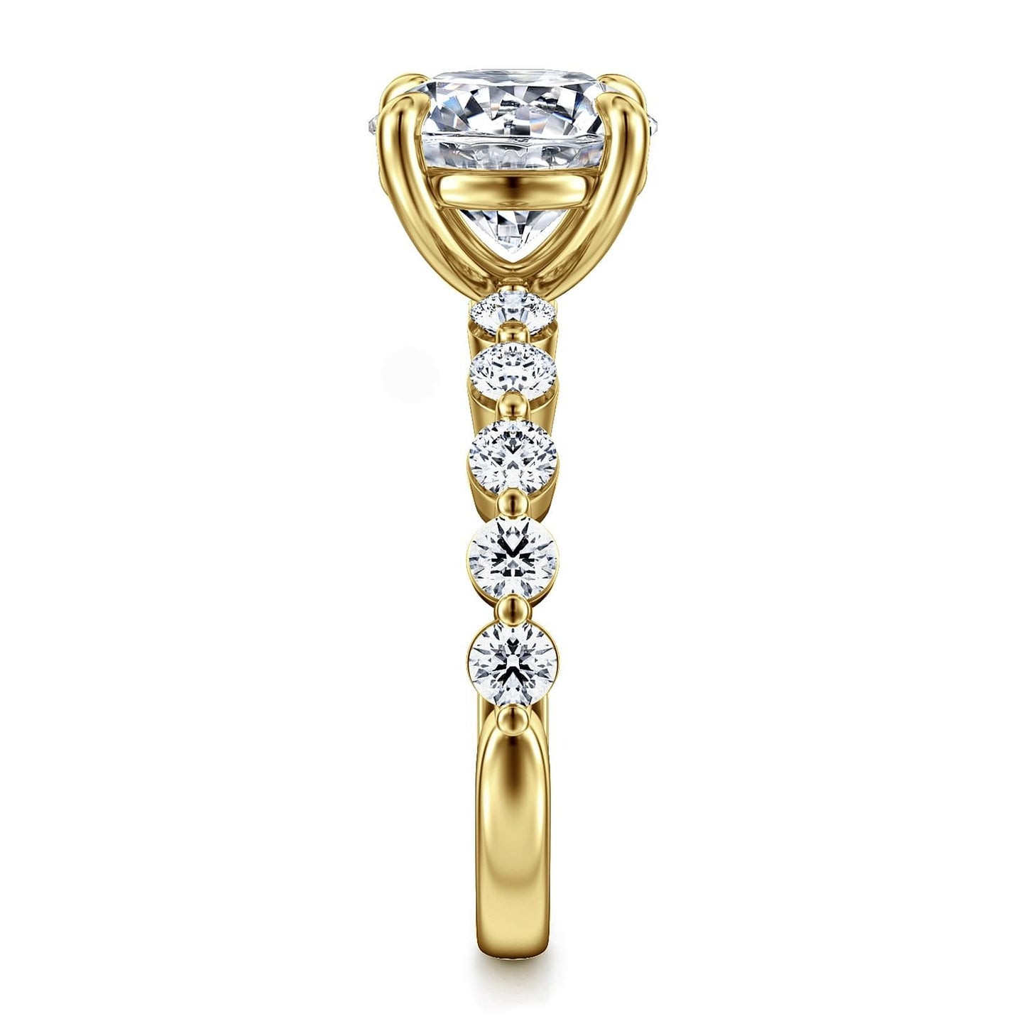 Gabriel & Co. Round Semi-Mount Engagement Ring - Diamond Semi-Mount Rings
