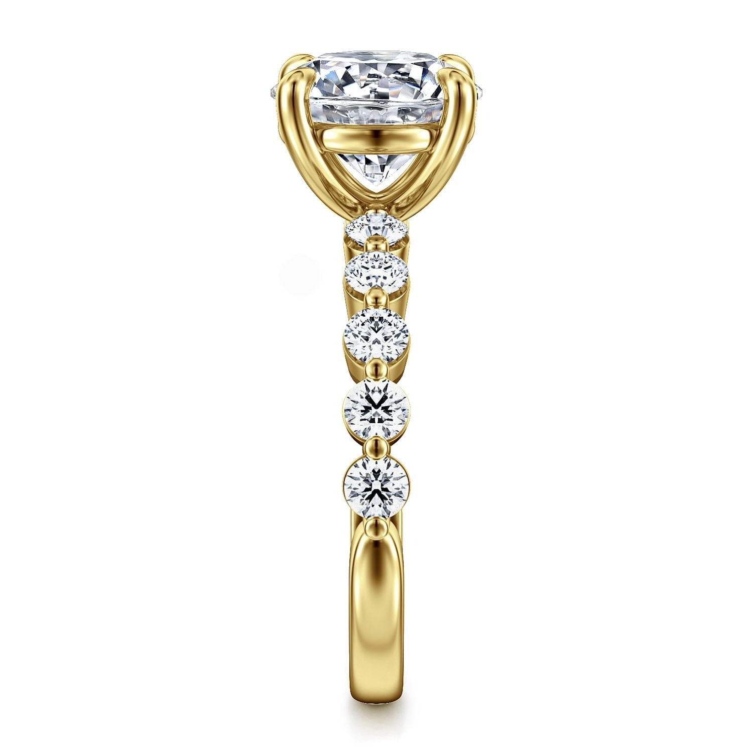 Gabriel & Co. Round Semi-Mount Engagement Ring - Diamond Semi-Mount Rings