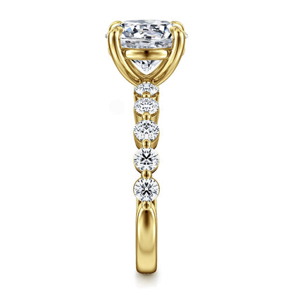 Gabriel & Co. Round Semi-Mount Engagement Ring - Diamond Semi-Mount Rings