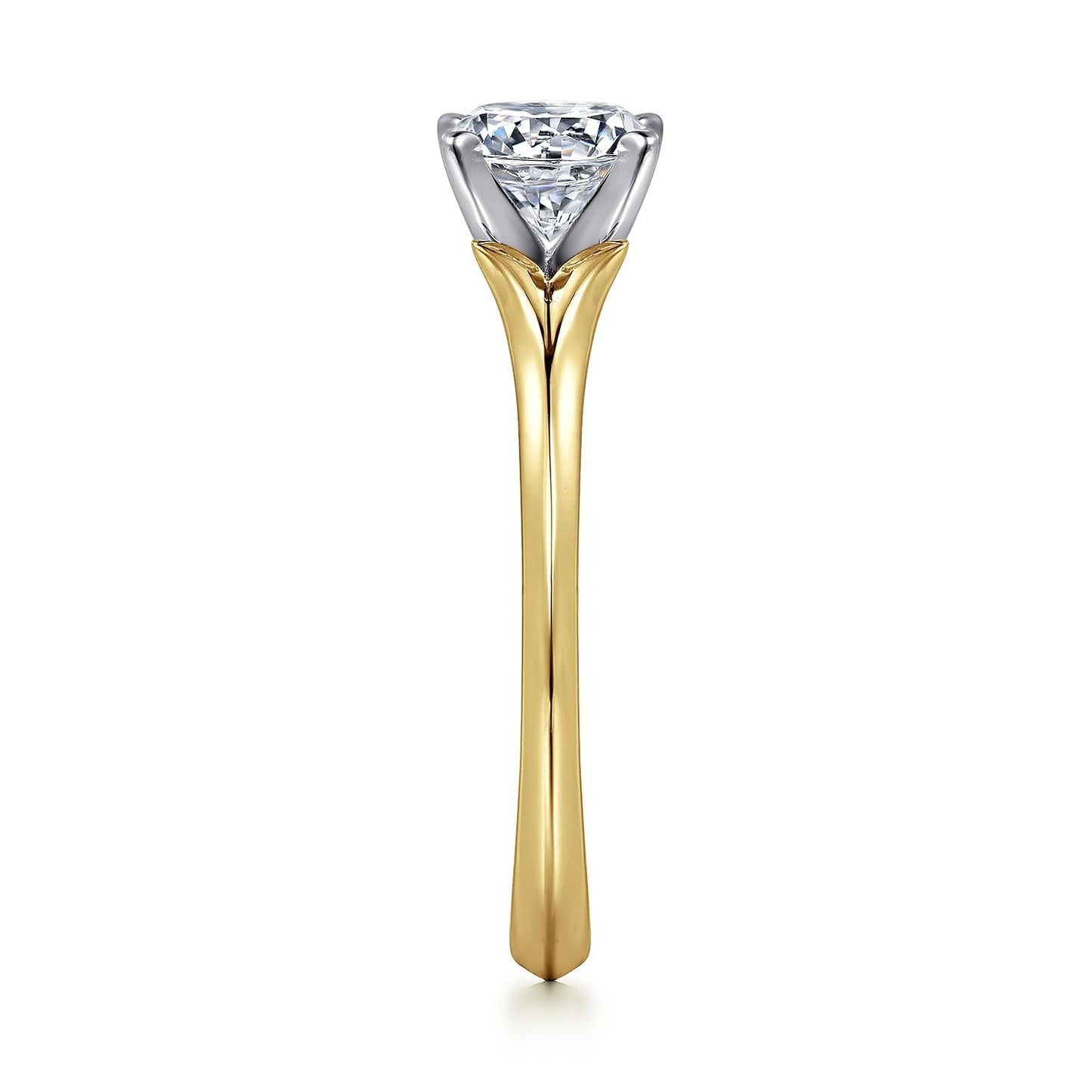Gabriel & Co. Round Semi-Mount Engagement Ring - Diamond Semi-Mount Rings