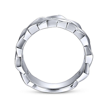 Gabriel & Co Sterling Silver Chain Link Band