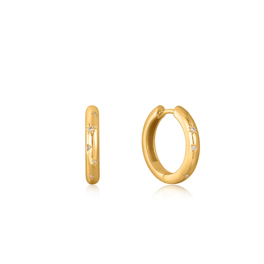 Ania Haie Scattered Stars Hoop Earrings - Silver Earrings