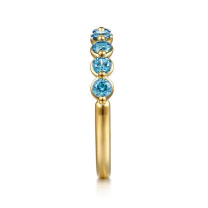 Gabriel & Co. Blue Topaz Ring
