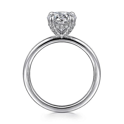 Gabiel & Co. White Gold Round Semi-Mount Engagement Ring