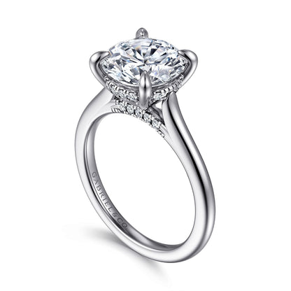 Gabriel & Co. Round Semi-Mount Engagement Ring - Diamond Semi-Mount Rings