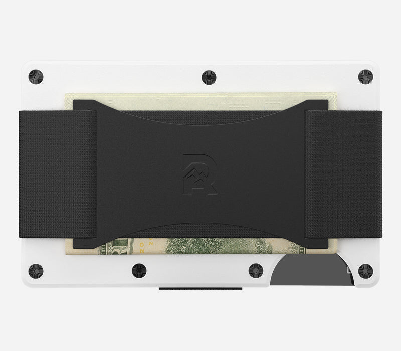 Ridge Wallet - Matte White - Cash Strap