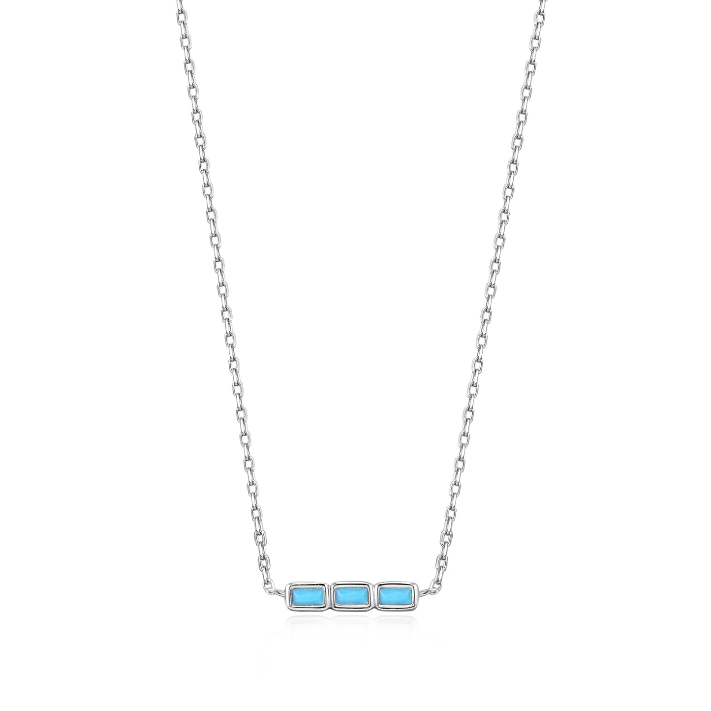 Ania Haie Turquoise Silver Bar Necklace