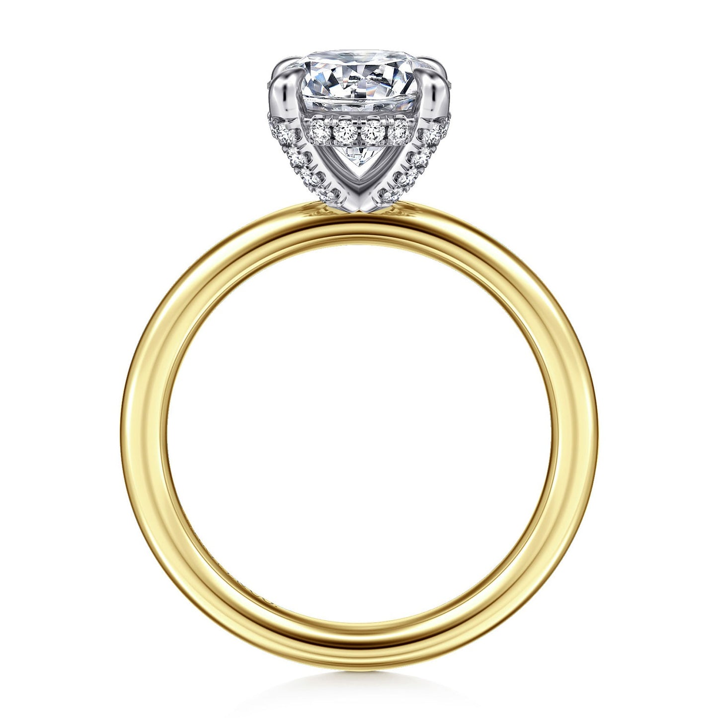 Gabriel & Co. Round Semi-Mount Engagement Ring - Diamond Semi-Mount Rings