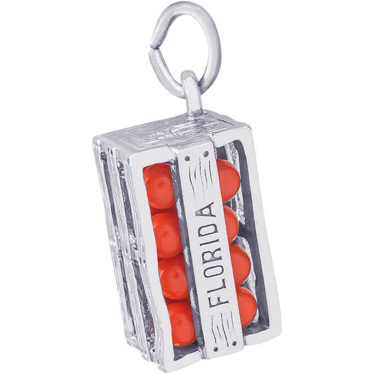 Rembrandt Florida Orange Charm - Silver Charms