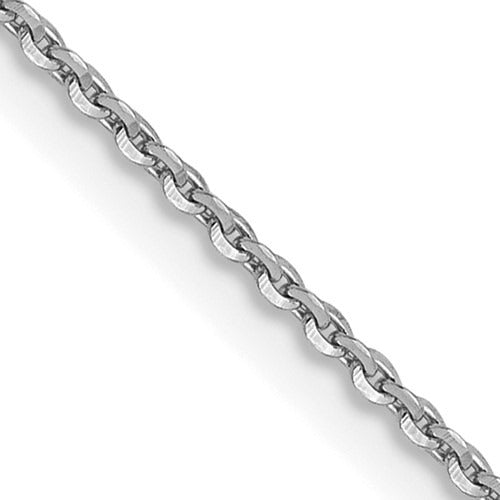 White Gold Cable Chain - Gold Chains