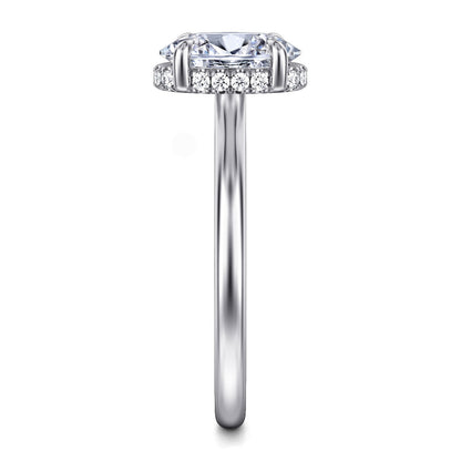 Gabriel & Co. Oval Semi-Mount Engagement Ring - Diamond Semi-Mount Rings