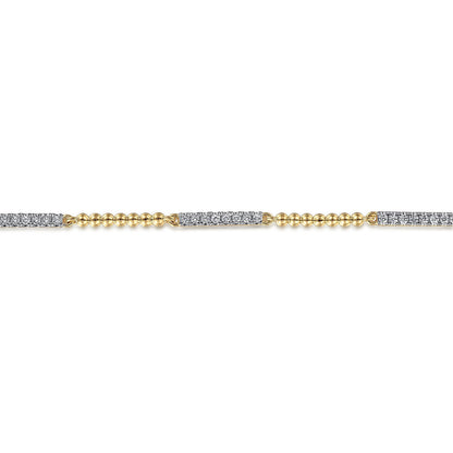 Gabriel & Co. Yellow Gold Diamond Bracelet - Diamond Bracelets