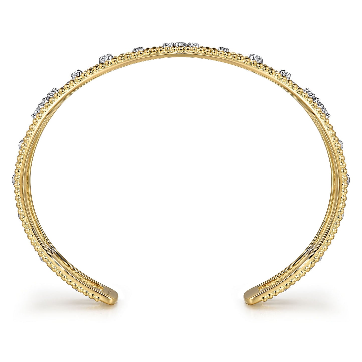 Gabriel & Co. Yellow and White Gold Diamond Bracelet - Diamond Bracelets