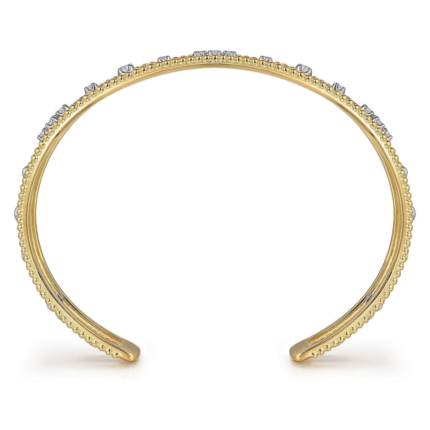 Gabriel & Co. Yellow and White Gold Diamond Bracelet - Diamond Bracelets