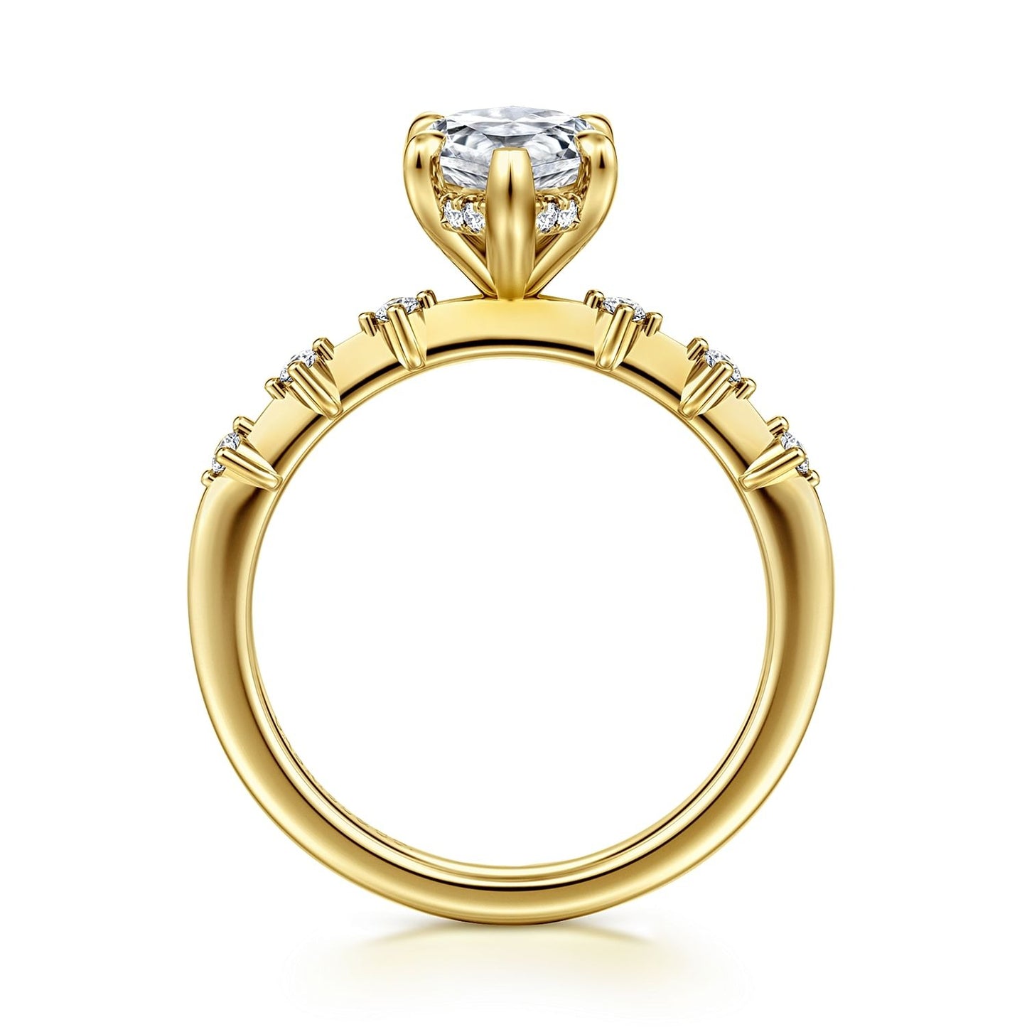 Gabriel & Co. Marquise Semi-Mount Engagement Ring - Diamond Semi-Mount Rings