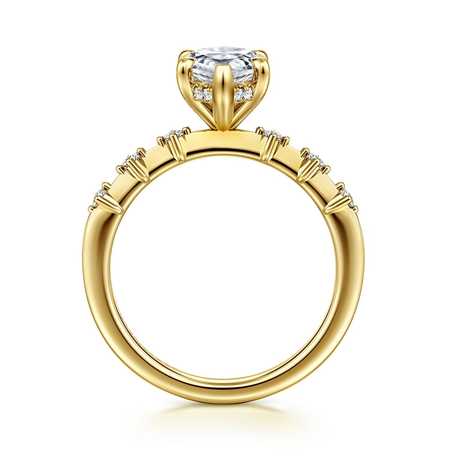 Gabriel & Co. Marquise Semi-Mount Engagement Ring - Diamond Semi-Mount Rings