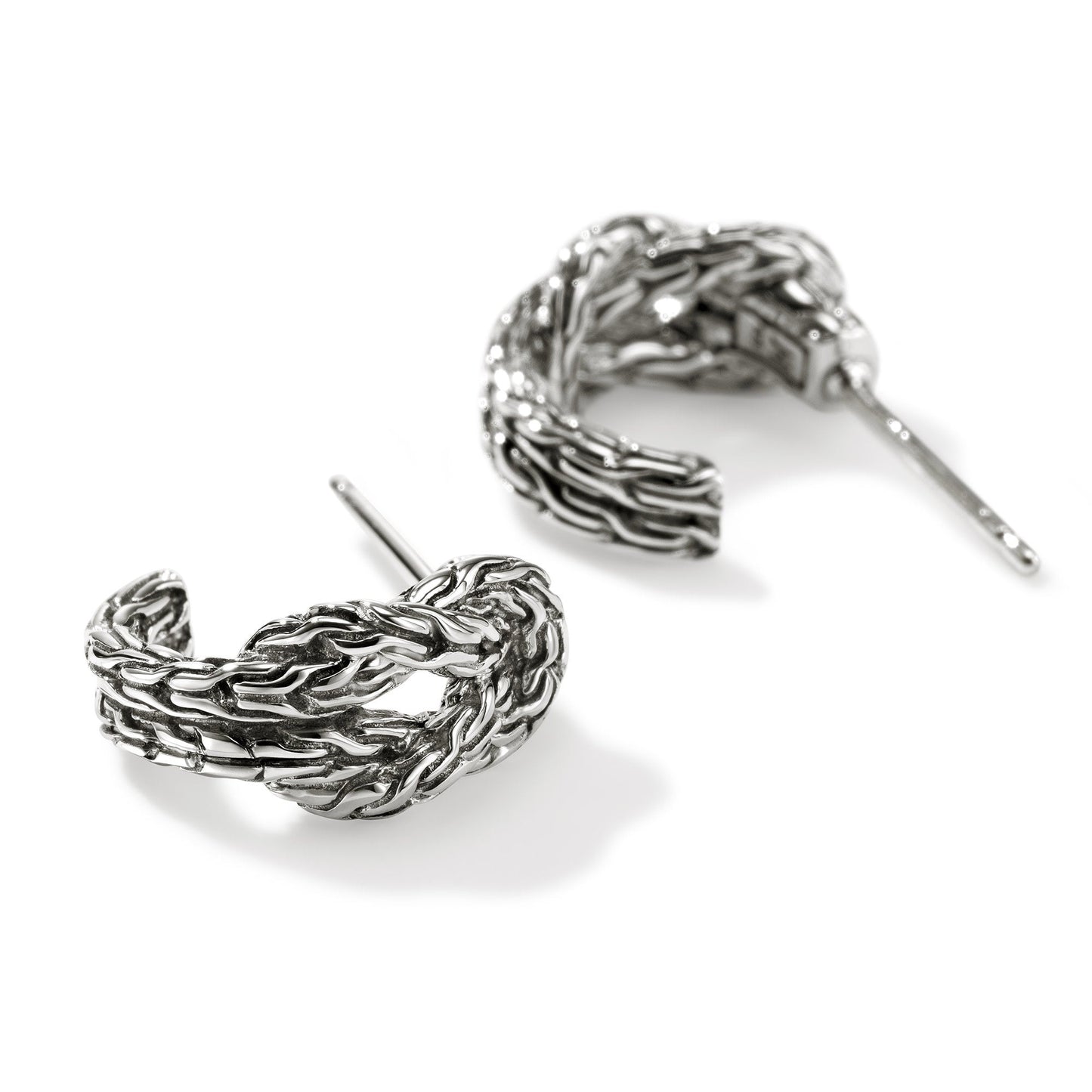 John Hardy Sterling Silver Love Knot Hoop Earring