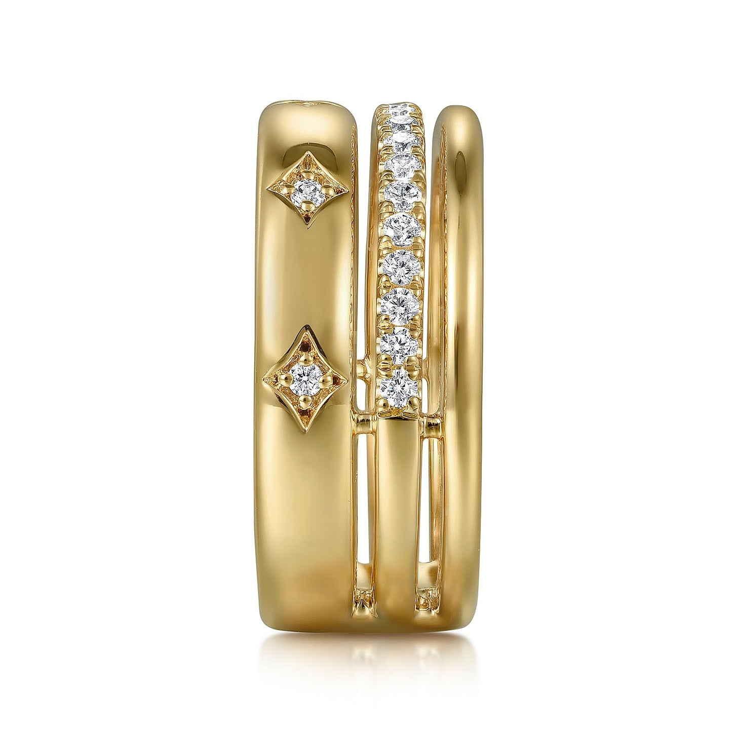 Gabriel & Co. Yellow Gold Stackable Ring