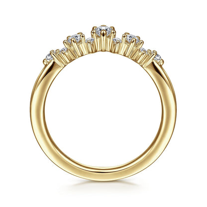Gabriel & Co. Yellow Gold Diamond Ring - Diamond Wedding Bands - Women's