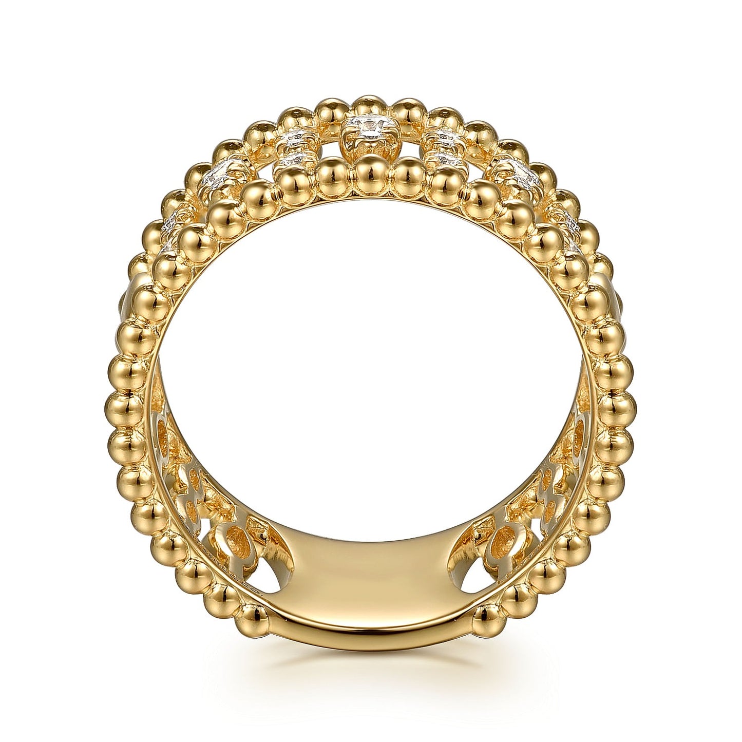 Gabriel & Co. Yellow Gold Diamond Ring