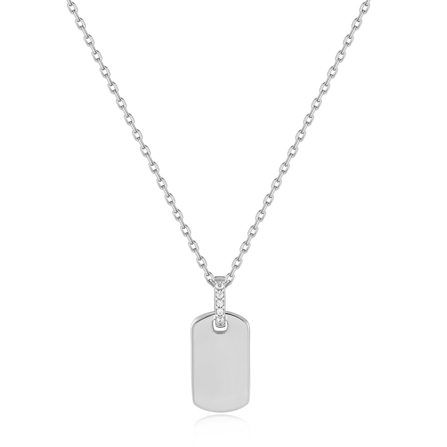Ania Haie Dog Tag Necklace - Silver Necklace