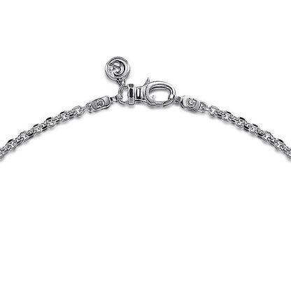 Gabriel & Co Sterling Silver Mens Link Chain Necklace - Gents Necklace