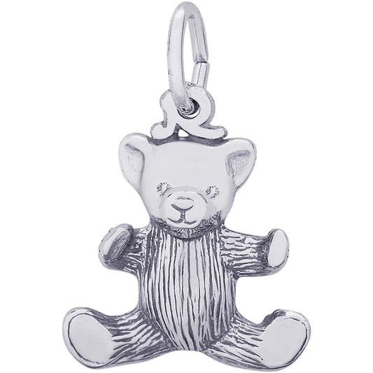 Rembrandt Teddy Bear Charm - Silver Charms