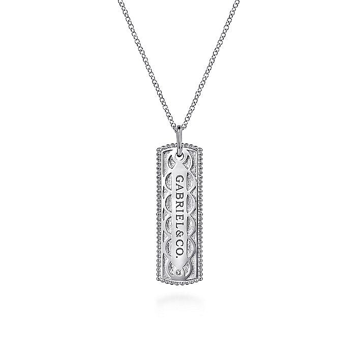 Gabriel & Co Sterling Silver Diamond Bujukan Necklace