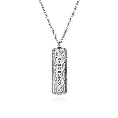 Gabriel & Co Sterling Silver Diamond Bujukan Necklace - Diamond Necklaces