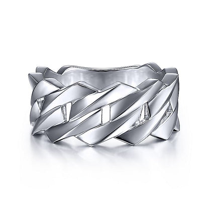 Gabriel & Co Sterling Silver Chain Link Band