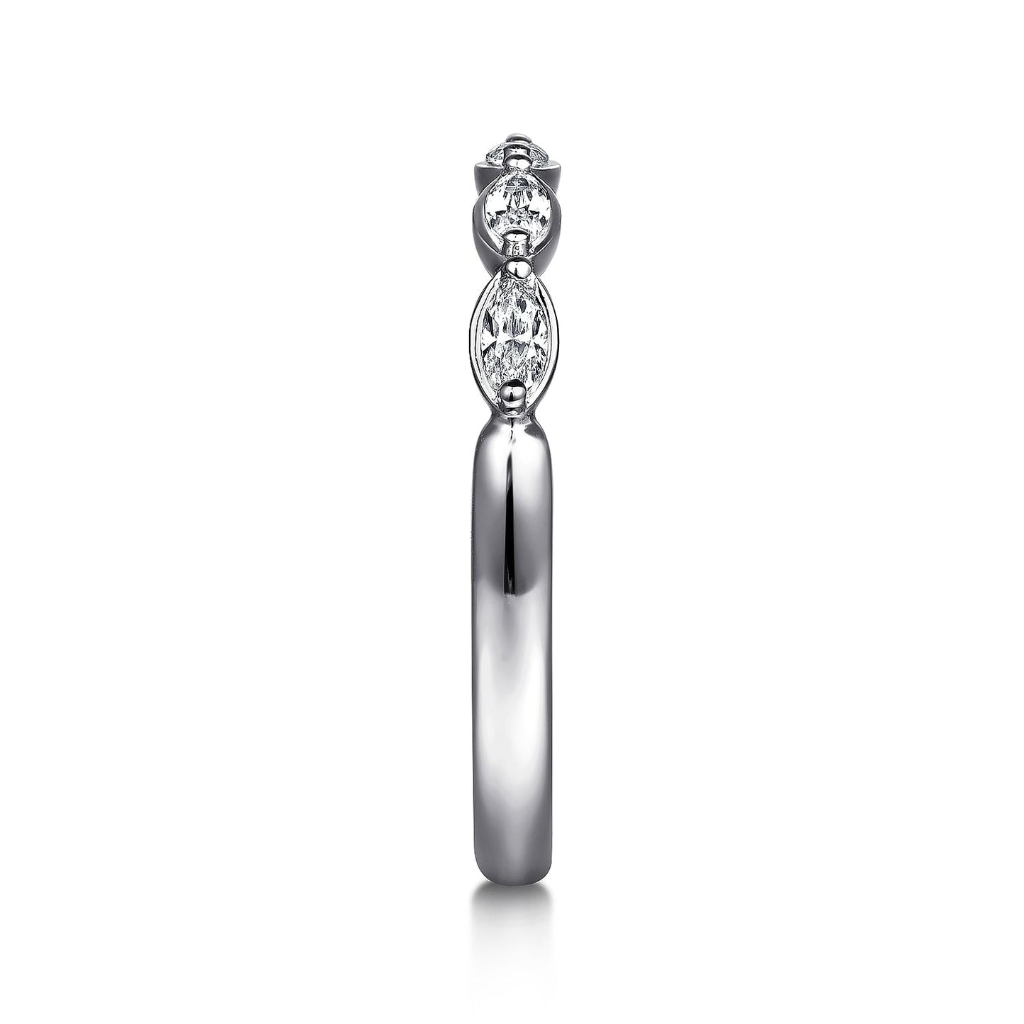 Gabriel & Co. Marquise Diamond Wedding Band - Diamond Wedding Bands - Women's