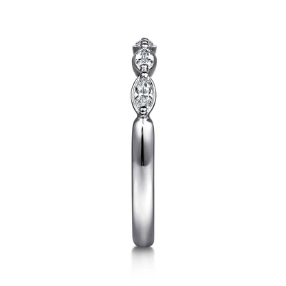 Gabriel & Co. Marquise Diamond Wedding Band - Diamond Wedding Bands - Women's