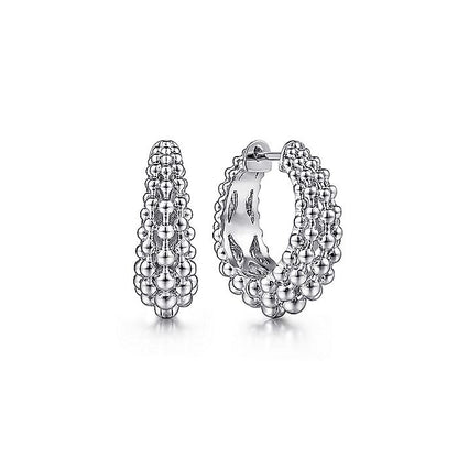 Gabriel & Co Sterling Silver Bujukan Hoop Earrings