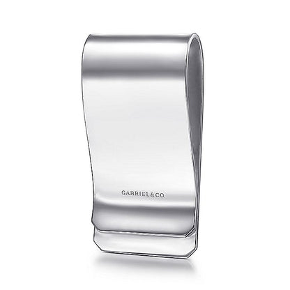 Gents Gabriel & Co. Sterling Silver Money Clip with Twisted Rope Trim