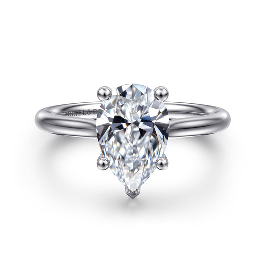 Gabriel & Co. Pear Semi-Mount Engagement Ring