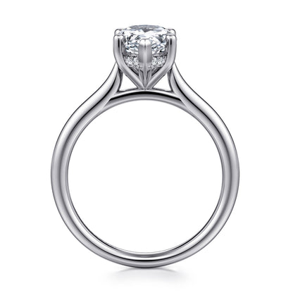 Gabriel & Co. Pear Semi-Mount Engagement Ring - Diamond Semi-Mount Rings