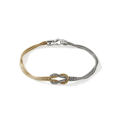 John Hardy Sterling Silver & Yellow Gold Love Knot Bracelet