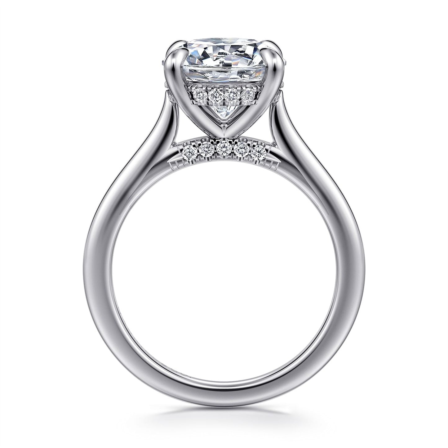 Gabriel & Co. Round Semi-Mount Engagement Ring - Diamond Semi-Mount Rings