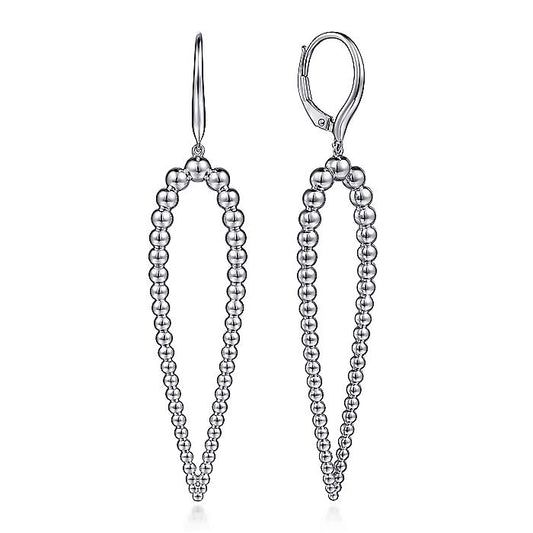 Gabriel & Co Sterling Silver Beaded Drop Earrings - Silver Earrings