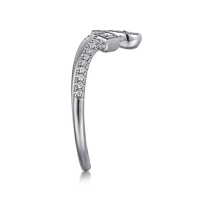 Gabriel & Co White Gold Diamond Anniversary Band - Diamond Wedding Bands - Women's