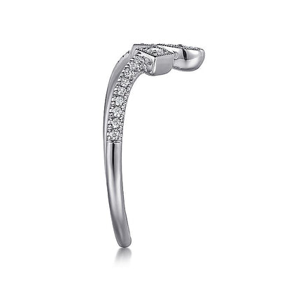 Gabriel & Co White Gold Diamond Anniversary Band - Diamond Wedding Bands - Women's